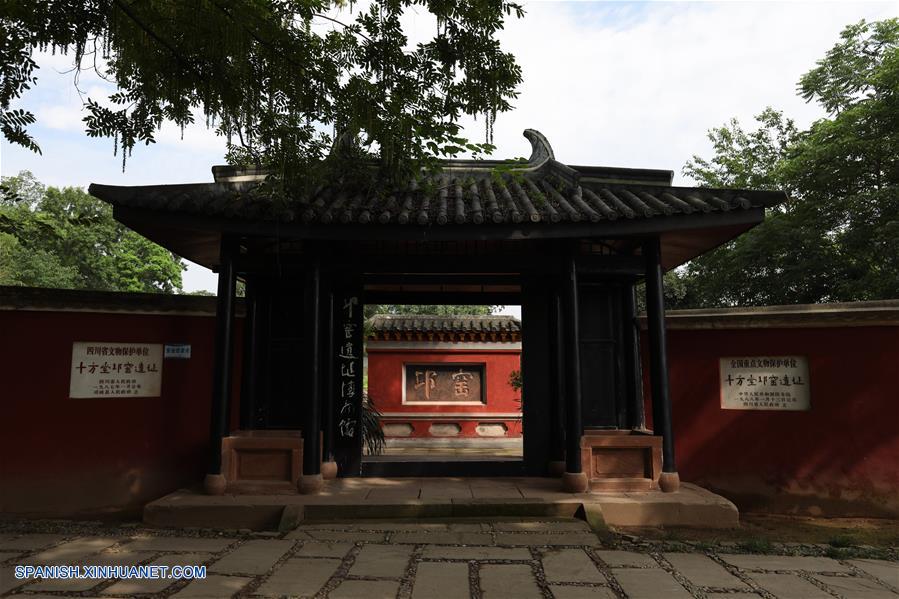 SICHUAN, mayo 18, 2018 (Xinhua) -- Vista del sitio de la reliquia del horno Qiong de Shifangtang de un parque de la reliquia arqueológica, en Qionglai de Chengdu, provincia de Sichuan, en el suroeste de China, el 18 de mayo de 2018. Un parque de la reliquia arqueológica del horno Qiong fue inaugurado el viernes en Qionglai. (Xinhua/Jiang Hongjing)