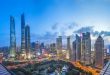 Lujiazui, pudong, shanghai, monta el "viento del este" de la zona piloto de libre comercio de China (shanghai), y esta "tarjeta de visita" financiera China brilla aún más. Fotografía Zheng Feng